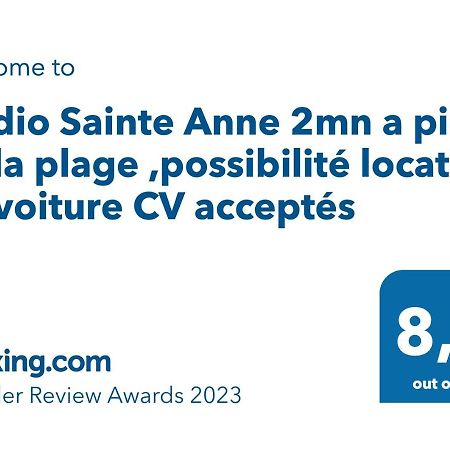 Studio Sainte Anne 2Mn A Pieds De La Plage ,Possibilite Location De Voiture Kültér fotó